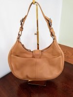 Coach tan buckle bag back 1.jpg