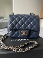 Chanel Top Handle Mini Vanity in 22A Grey Lambskin LGHW