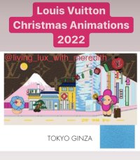 LOUIS VUITTON Monogram 2022 Christmas Animation Tokyo Round Coin Purse Blue  1198279