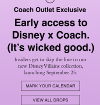Coach Outlet Disney Villains 2022