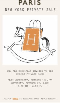 Hermes Sample Sale - NYC October 21st
