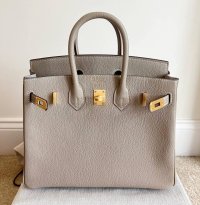 birkin 25 - gris tourterelle (interior gris perle tonal stitching) with rose gold hardware in ...jpg