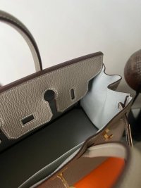 birkin 25 - gris tourterelle (interior gris perle tonal stitching) with rose gold hardware in ...jpg