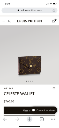 lv celeste wallet