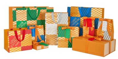 2x Authentic Louis Vuitton Holiday 2022 Lego Shopping Gift Paper