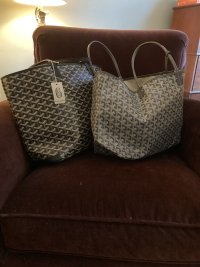 FWRD Renew Goyard Saint Louis GM Tote Bag in Green