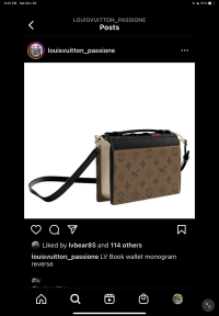 LV Book Bag with chain