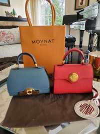 Moynat NYC on Instagram: “Why choose if you can have both? Moynat classic  colors - Powder and Tourterelle - are shin…