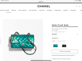 Chanel 23P Quilted Top Handle Mini Rectangular Ecru & Dark Beige
