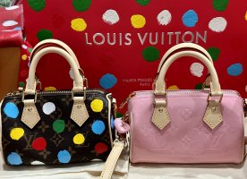 New Louis Vuitton Mochi Pink Monogram Vernis Nano Speedy 2023 Bag Heart  Charm 💗 - Organic Olivia