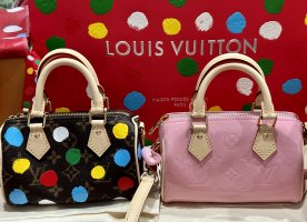 RARE NWT Louis Vuitton Nano Speedy Patent Mochi Pink Valentine's Day 2023