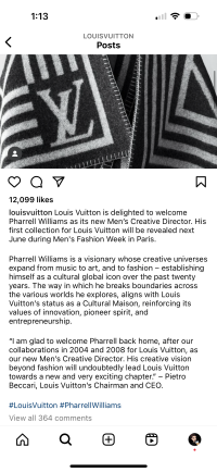 Charting the fashion history of Pharrell Williams, the new creative  director for Louis Vuitton menswear