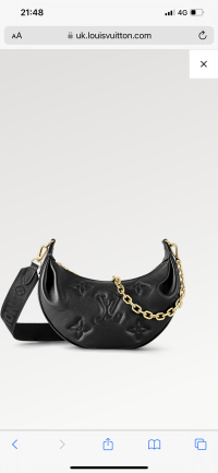 Louis Vuitton Over The Moon Bag Bubblegram Leather Black