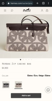 Hermès Puts New Emphasis on the Herbag Zip, Adds New Versions for Sale  Online - PurseBlog