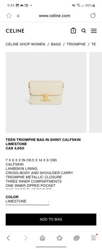 VCR: Celine Teen Triomphe vs Celine 16 mini