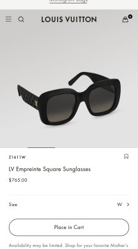Louis Vuitton LV Mini Link Soft Square Sunglasses Black Acetate. Size E