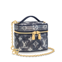 Replica Louis Vuitton LV M82467 Micro Vanity Bag Blue At Discount