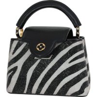 Louis Vuitton Capucines Zebra Swarovski Crystal Bag