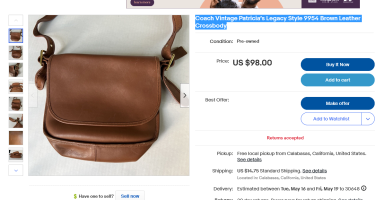 Coach Vintage Patricia’s Legacy Style 9954 Brown Leather Crossbody eBay.png