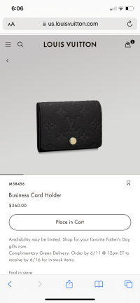 The Louis Vuitton Business Card Holder is so underrated! So glad it's , Card Holder