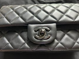 Chanel WOC So Black Crumpled Calf