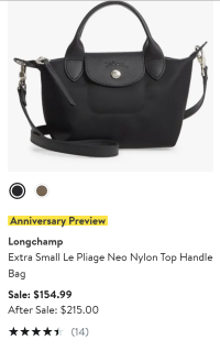 Nordstrom Rack Longchamp Le Pliage Cuir Backpack 470.00