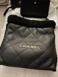 Replica Chanel Wallet on Chain in Pearly Grained Calfskin AP3479 Black