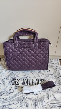 MZ Wallace Raisin Madison Shoulder Bag in Purple