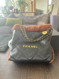BECKY chain wallet in diamond-quilted lambskin, Front view ysl