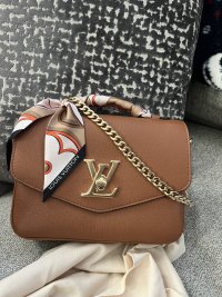 Oxford Bag - Luxury Lockme Leather Beige