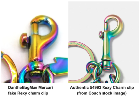 DantheBagMan Mercari fake coach rexy charm clip vs authentic 54993.png
