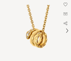 Yellow gold Serpenti Viper Necklace with 0.13 ct Diamonds  Bulgari Official Store.jpeg.png