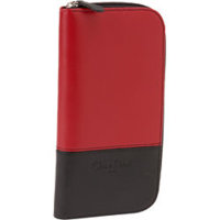 Cleo & Patek Zig Zag Zip Around Wallet Red Black.jpg