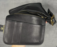 Vintage Coach Legacy Black Leather Top Zip Crossbody Bag 9966 USA.png