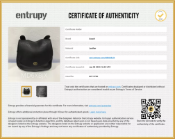 Authentic Designer Collection fake coach C2T-9790 Entrupy COA certificate.png