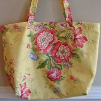 NPJDesigns large bag tote purse yellow floral fabric.jpg