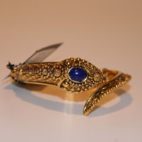 Roberto Cavalli Serpent Bracelet (blue stone).jpg