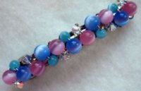 Tallhopes blue pink cat eye crystal bling hair gem barrette.jpg