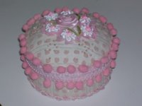 1DonnaMarie vintage chenille beaded musical birthday cake jewelry trinket box.jpg