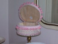 1DonnaMarie vintage chenille beaded musical birthday cake jewelry trinket box view 2.jpg