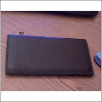 Coach Black Leather Check Book Case.jpg