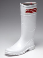 burberry rain boots white