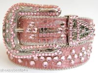 BB simons pink leather belt.jpg