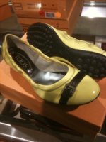 Ballerina Dee buckle yellow leather 275 and 30% off.jpg