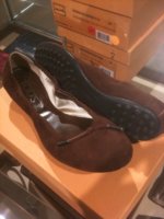 Ballerina Dee with ties brown suede 275 and 30% off.jpg