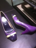 Virginia decolette purple leather with yellow buckle 345 and 30% off.jpg