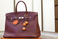 35cm Sienne Togo Birkin with Kelly Doll Key Ring and HK Ltd Edt Pompom 1.jpg