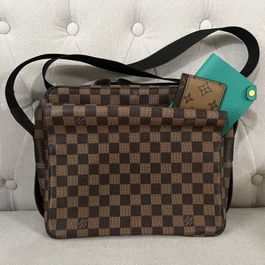 Louis Vuitton Damier Ebene Brooklyn Messenger Bag in Brown | Lord & Taylor