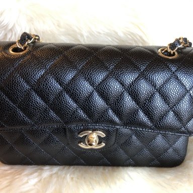 CHANEL Calfskin Quilted Tender Touch Flap Bag Black 439693