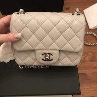Chanel Classic Flap Bag in Grey Caviar Leather — UFO No More